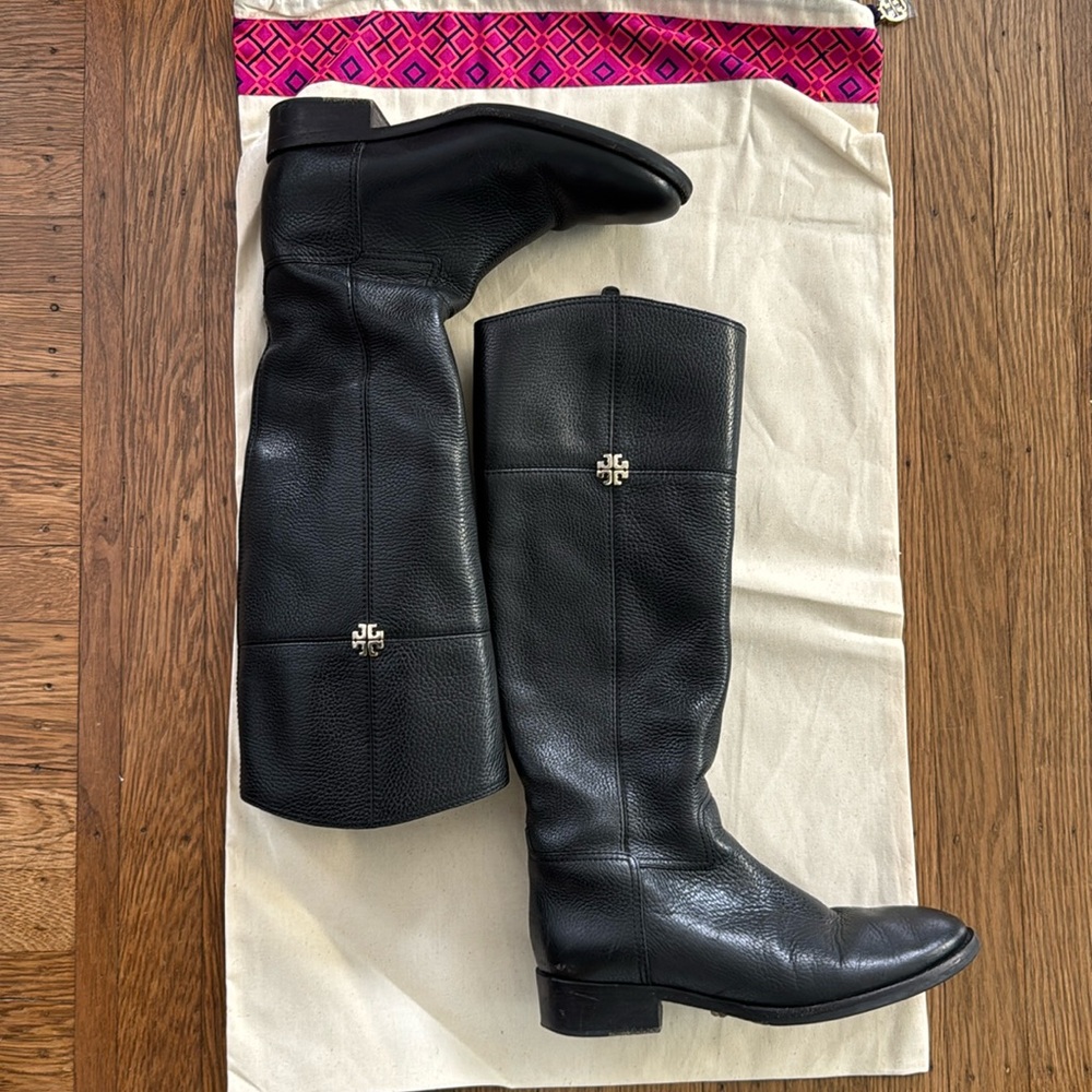 Women’s Tory Burch Jolie Riding Boot - Black - 8